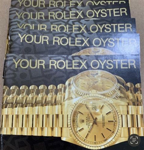 your rolex oyster booklet